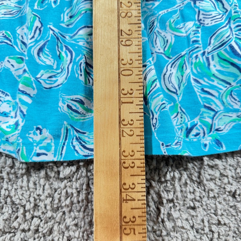 Lilly Pulitzer Tropical Cotton Jersey Dress Large Resortwear vacation coastal - Picture 9 of 10